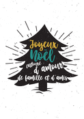 Joyeux Noël entouré d'amour et d'amitié